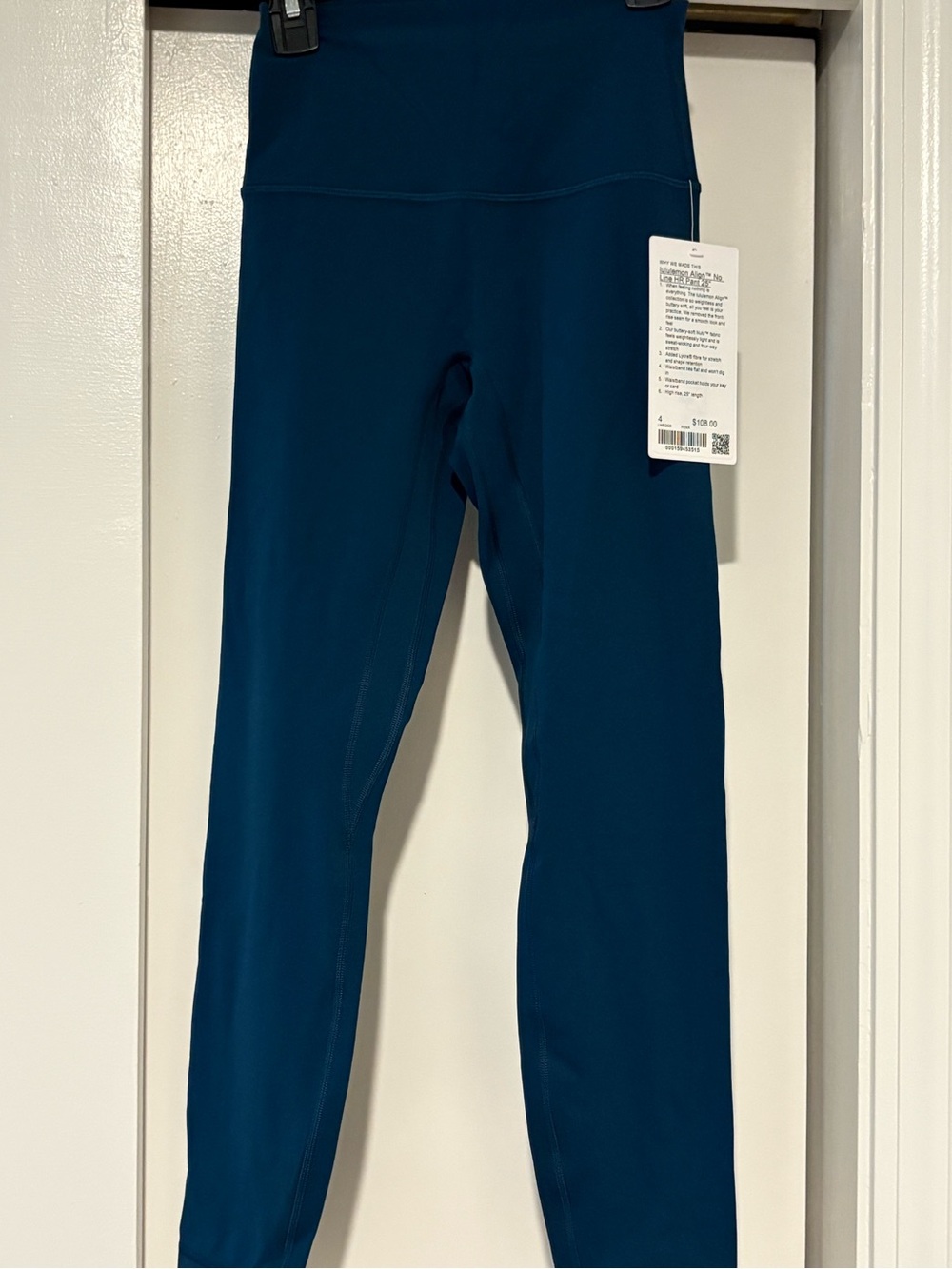 Lululemon Align No Line High Rise Pant 25" - storm Teal - Size 4